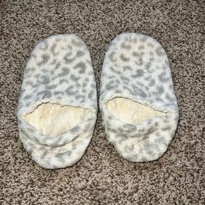 Worn slippers!